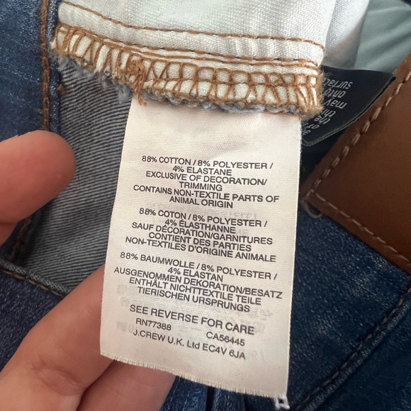 Madewell Cali Demi Boot Cut High Waisted Button Fly Distressed Jeans. - Picture 7 of 9